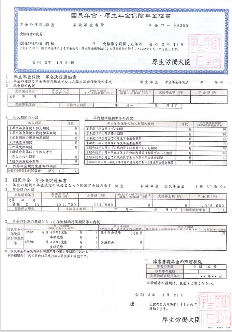 療育手帳B2（軽度知的障害）で障害基礎年金2級を永久認定で取得事例 あずさ国際年金・労務事務所