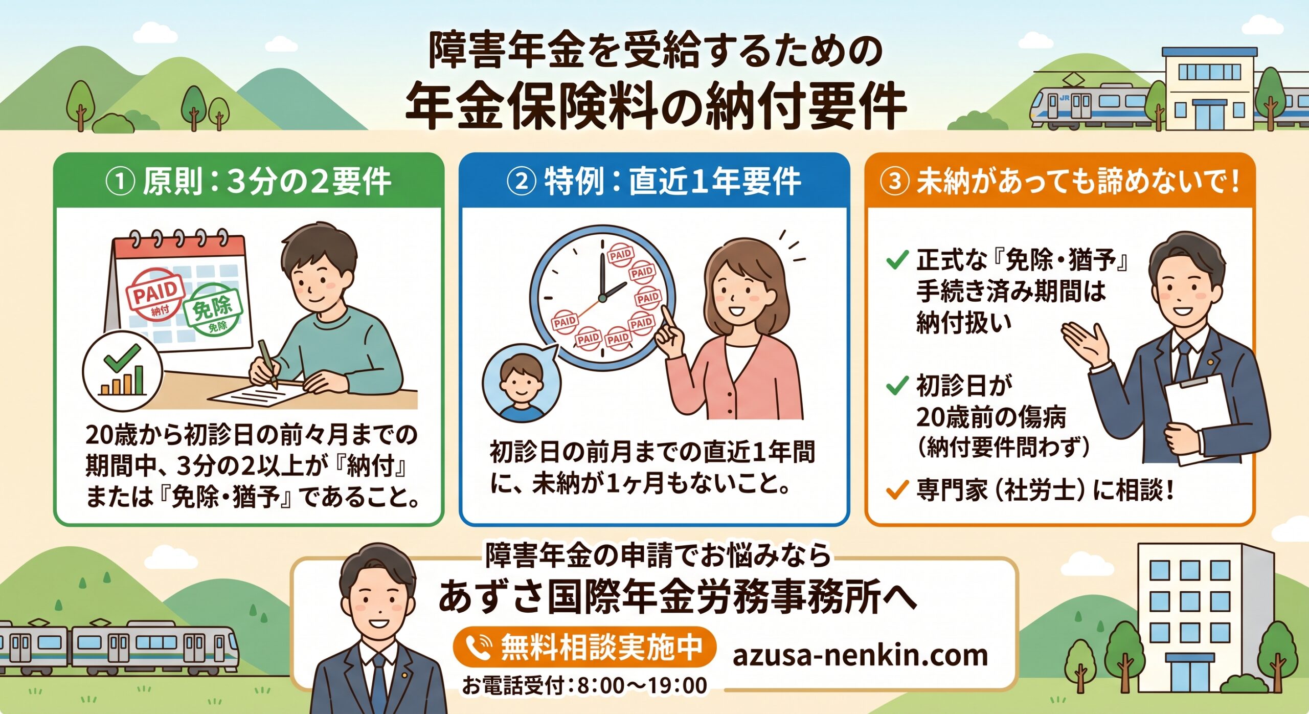 大阪・泉南市の社労士が解説！障害年金受給に不可欠な「年金保険料の納付要件」