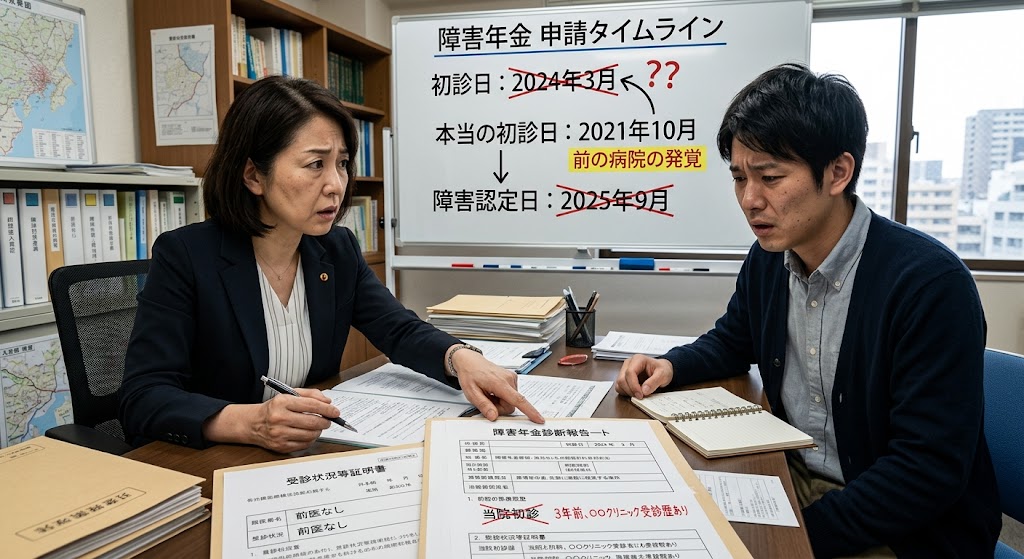 【障害年金】診断書作成時に「前の病院」が発覚！？初診日が覆る恐ろしい落とし穴